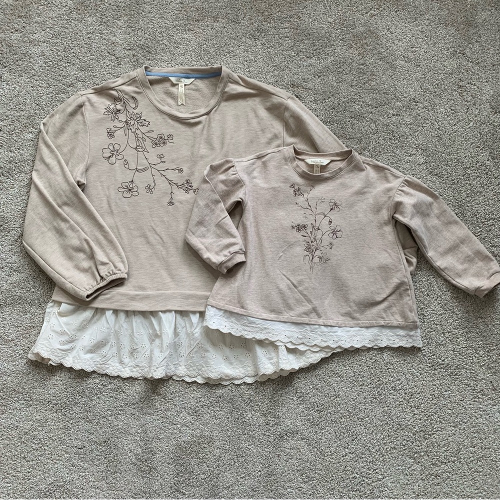 Matilda Jane Mother-Daughter sweatshirt set